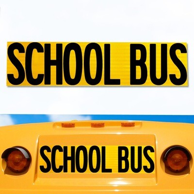 Girardin Micro Bird Reflective School Bus Decal 8" X 32"