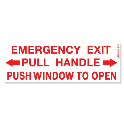 Emergency Exit Pull Handle Push Window To Open