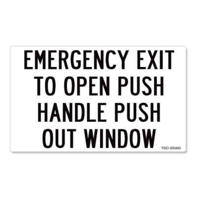 Emergency Exit Push Handle Push Out Window
