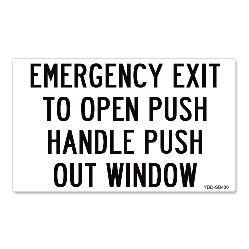 Emergency Exit Push Handle Push Out Window