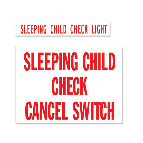 Sleeping Child Check & Cancel Set