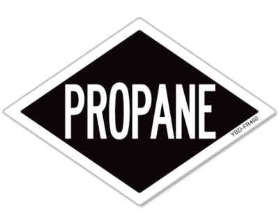 Propane Diamond Reflective Decal