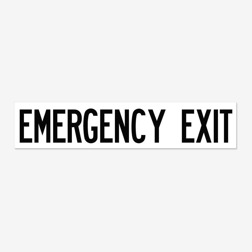 Emergency Exit- Black