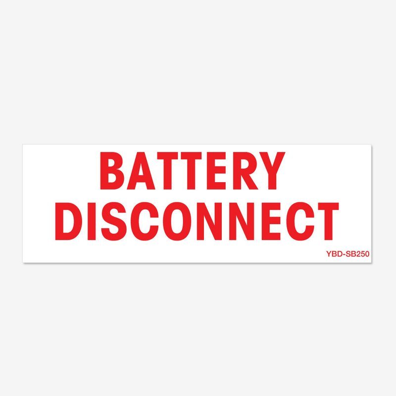 Battery Disconnect - Red
