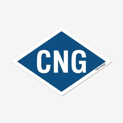CNG Reflective Diamond Decal