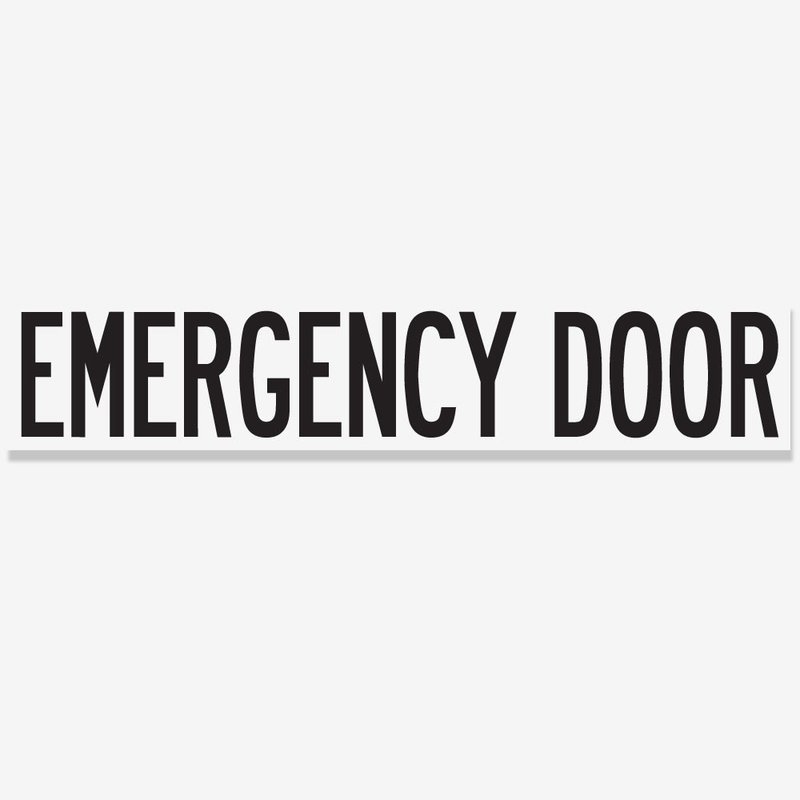 Emergency Door - Black