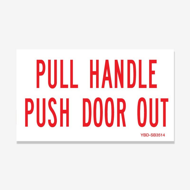Emergency Exit Pull Handle Push Door Out