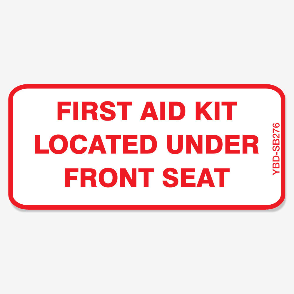 First Aid Kit Located Under Front Seat