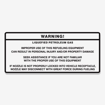 LPG Warning! High-Pressure Natural Gas