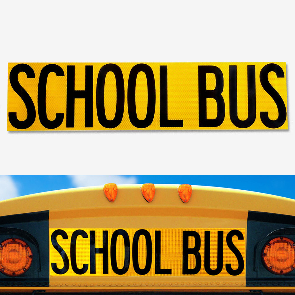 UNIVERSAL REFLECTIVE School Bus Decal 8