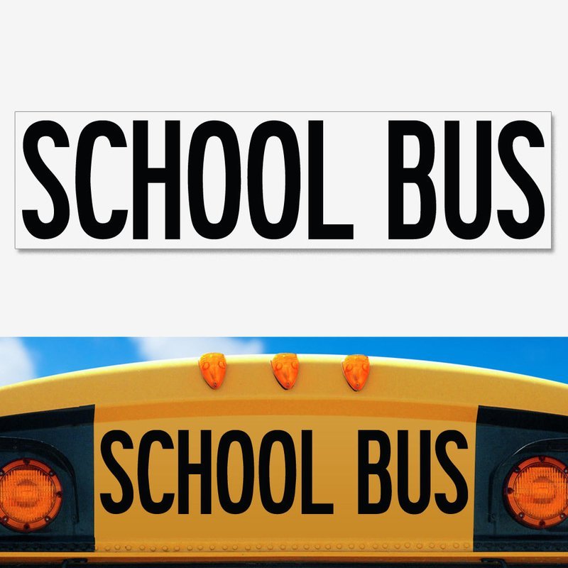 UNIVERSAL School Bus Decal 8
