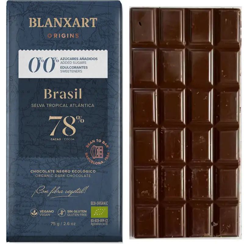 Chocolate 78% Brasil 0% Endulzantes 75g