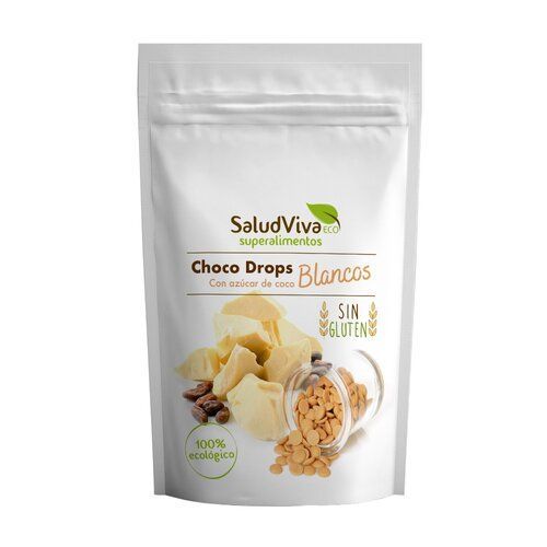 Choco-Drops White Azúcar Coco 125g ( Sin Gluten ) SaludV