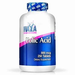 Ácido Fólico 800mg 250Tabletas