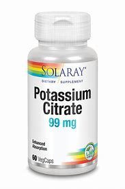 Citrate Potassium 99mg 60 caps
