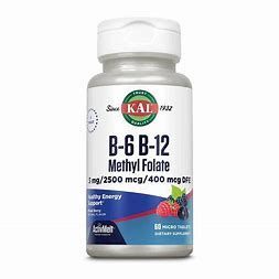 Methyl Folate +B6+B12  60Micro tablets