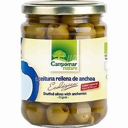 Aceitunas rellenas de Anchoas 200gr