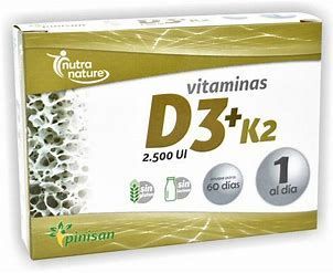 Vitaminas D3 2.500UI K2  60comp.