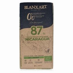 Chocolate Negro sin Edelcorantes 87% Nicaragua 80g