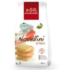 Galletas de espelta, endulzadas con agave, novellini, 300g,