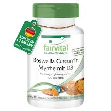 Boswellia Curcumina Mirra con D3 - 120 comprimidos