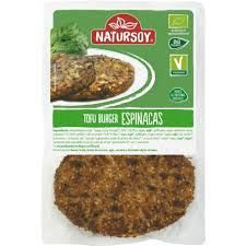hamburguesa vegetal de tofu y espinacas 2 und. 160 g