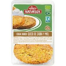hamburguesa vegetal de cebada queso de cabra y miel, 200g