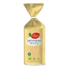 Tortitas de Maiz sin Sal añadida Sin Gluten, 130g
