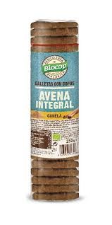 Galleta integral con copos de avena y canela 250g