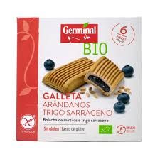Galleta de arándanos y trigo sarraceno sin gluten Bio 200 Gr. - Caja de 10 Unidades