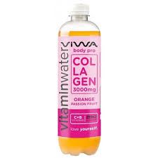 ​Bebida con colágeno y con vitaminas y minerales sabor naranja y maracuyá botella 60 cl