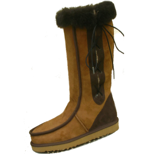 Side Lace-Up Ugg Boots Tall