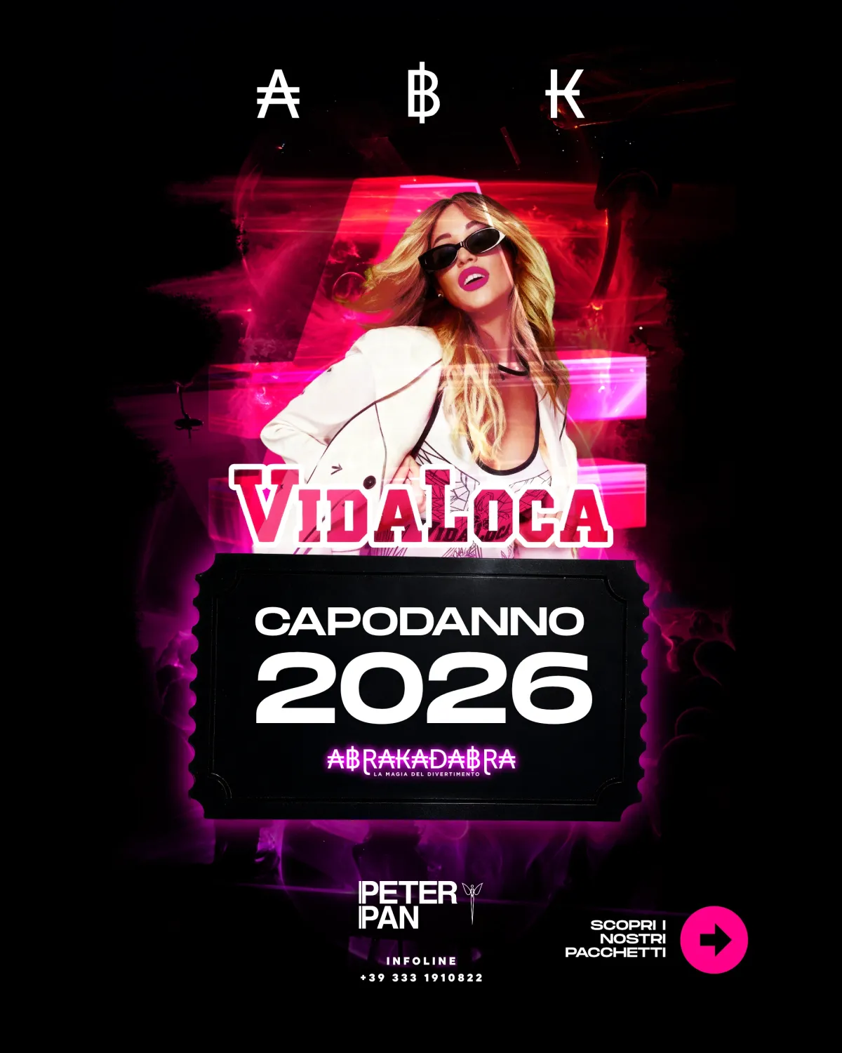 Peter Pan Vidaloca 31 dicembre