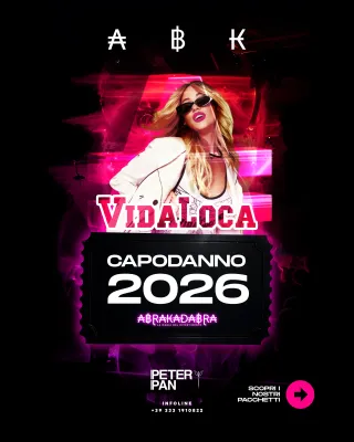 Peter Pan Vidaloca 31 dicembre