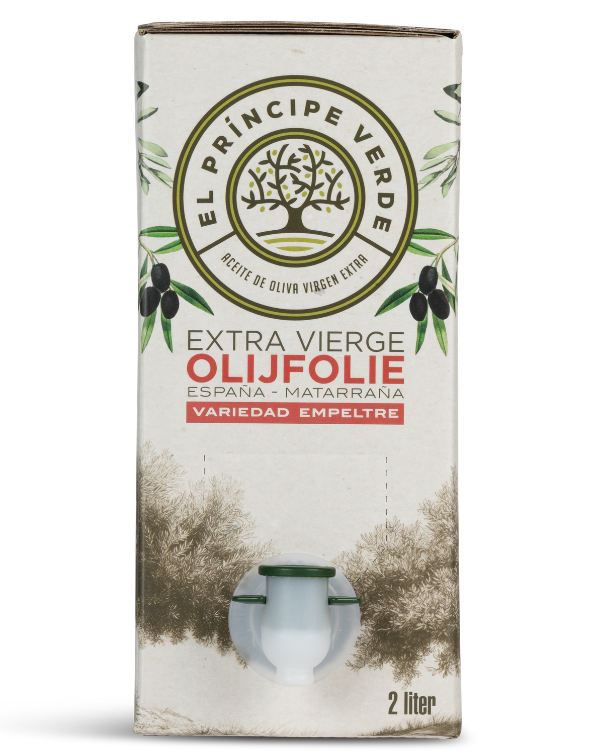 El Príncipe Verde - Olijfolie Extra Vierge - Empeltre  - 2 ltr