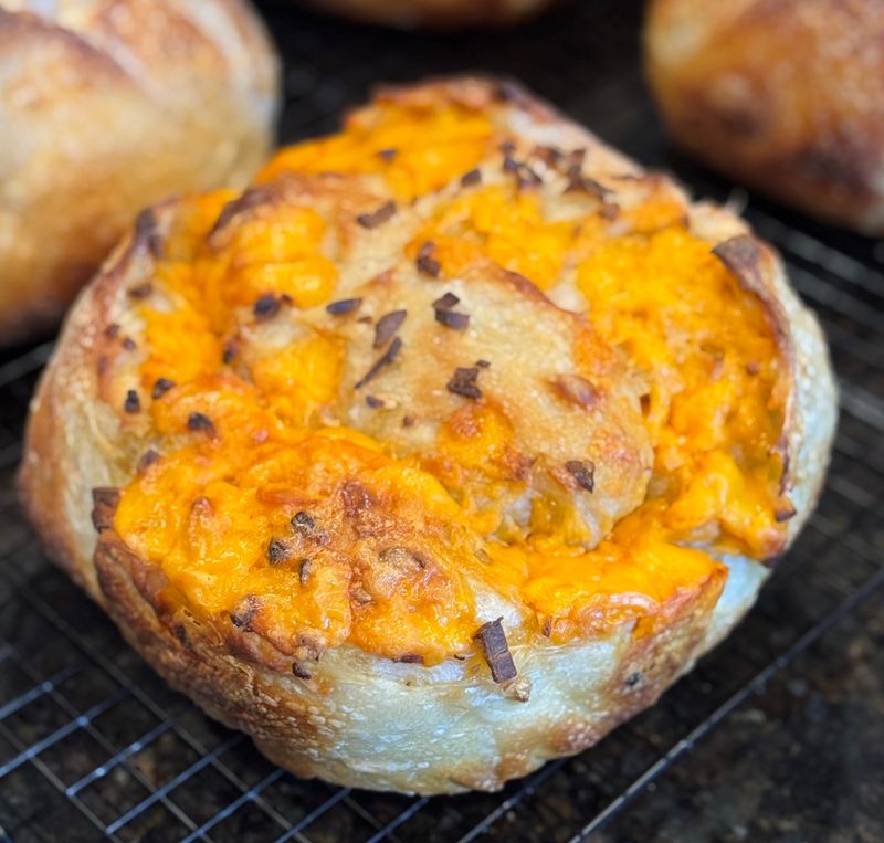 Garlic &amp; Cheddar Sourdough Loaf