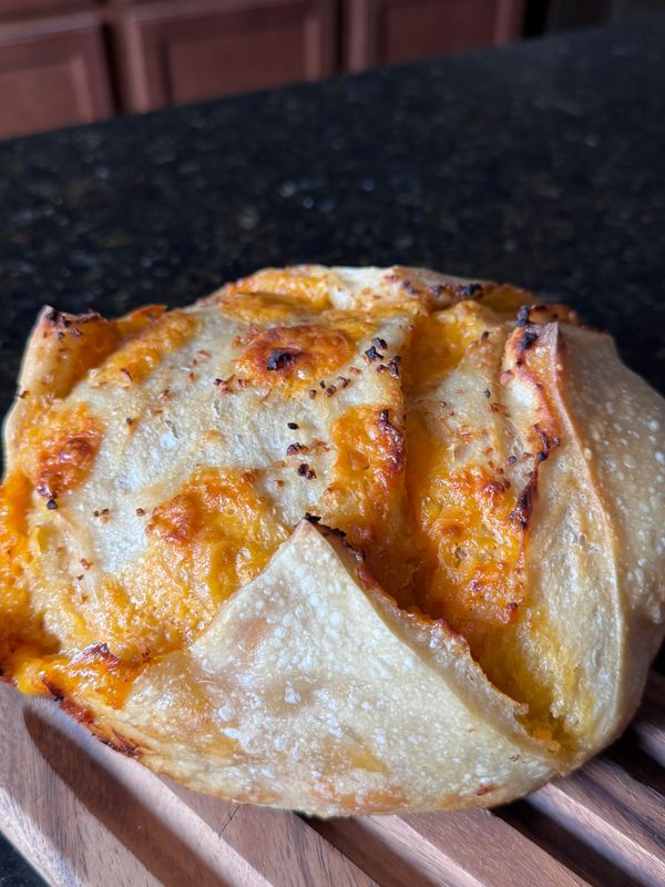 Garlic &amp; Cheddar Sourdough Loaf
