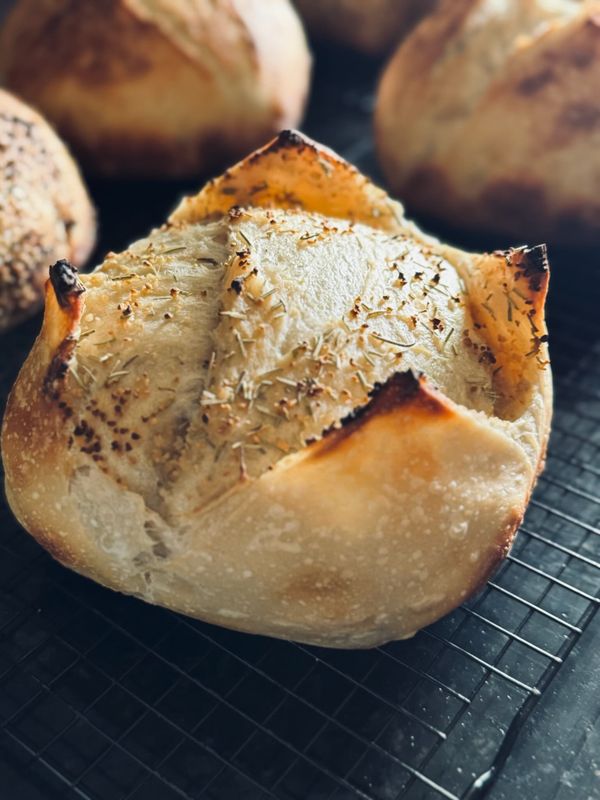 Garlic &amp; Rosemary Sourdough Loaf