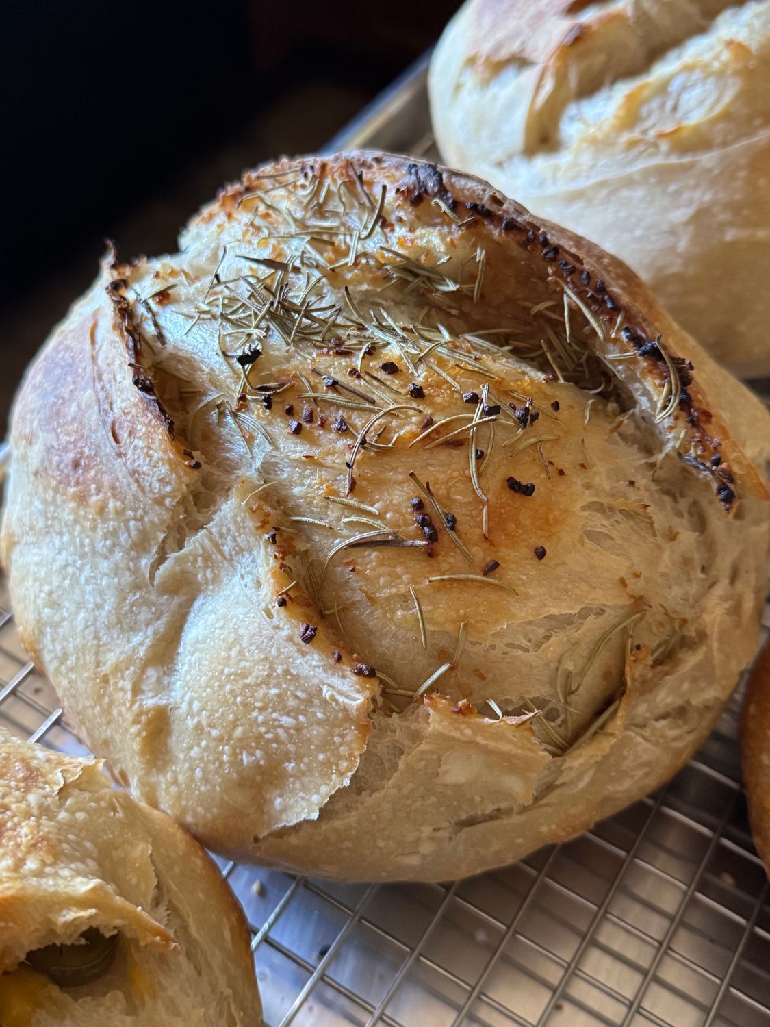 Garlic &amp; Rosemary Sourdough Loaf