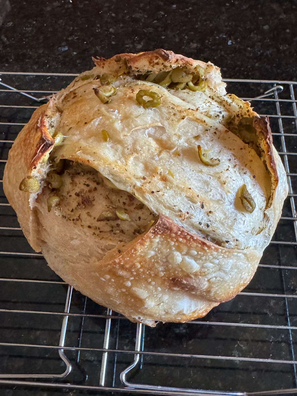 Olive &amp; Herb Sourdough Loaf