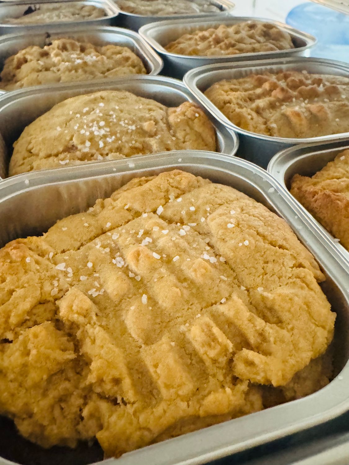 Sourdough Peanut Butter Brookies