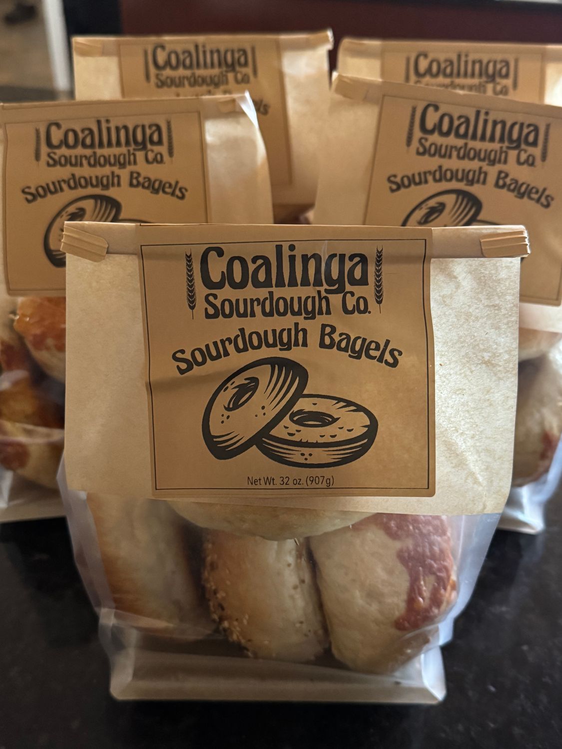 Assorted Jumbo Sourdough Bagels 4-pack