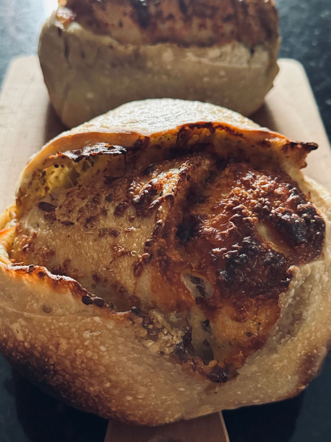Italian Herb &amp; Cheese Sourdough Loaf