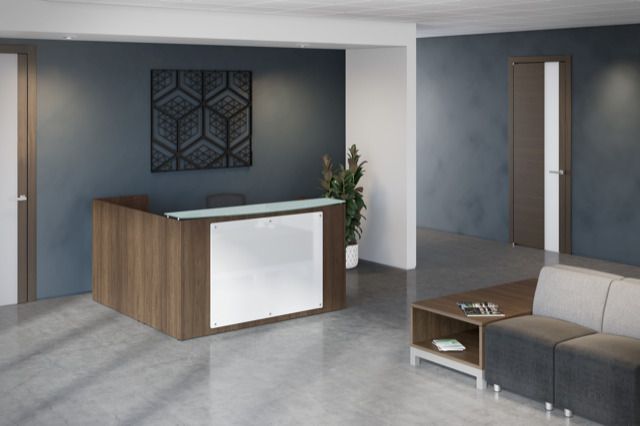 Laminate Reception L-Shaped Desk