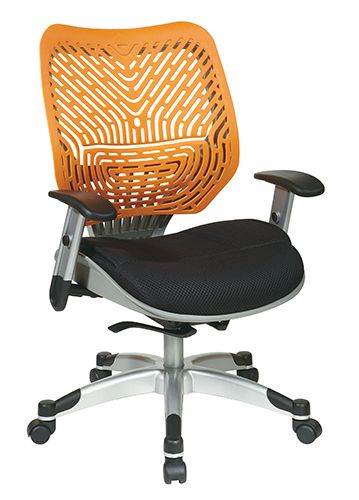 Space Seating® Tang SpaceFlex® Raven Mesh Managers Chair - Volunteers Orange
