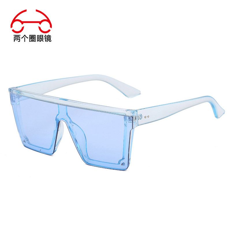 Two Circles Cycling Glasses One-piece Coated Men&amp;#039;s Goggles Women&amp;#039;s Windproof Marathon Running Sports Goggles, Frame Color: C9 Blue/Blue