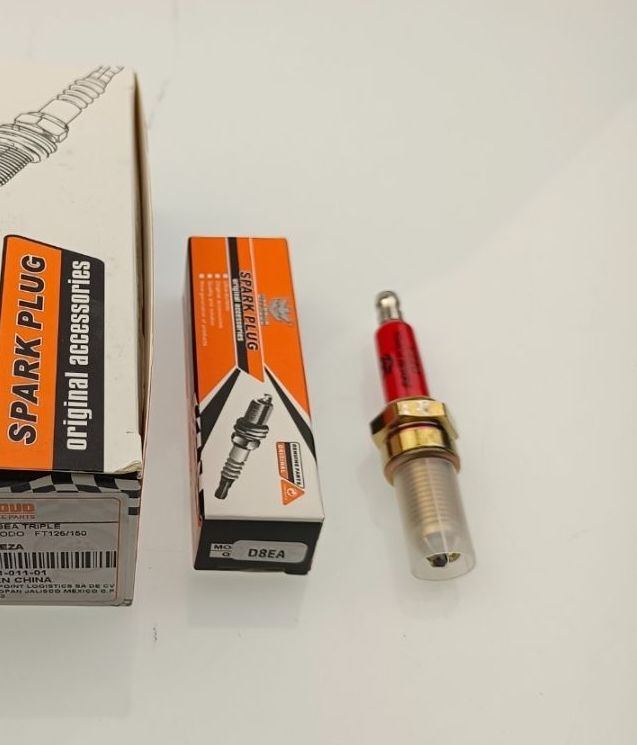 BUJIA RACING D8EA TRIPLE ELECTRODO ITALIKA FT125/150