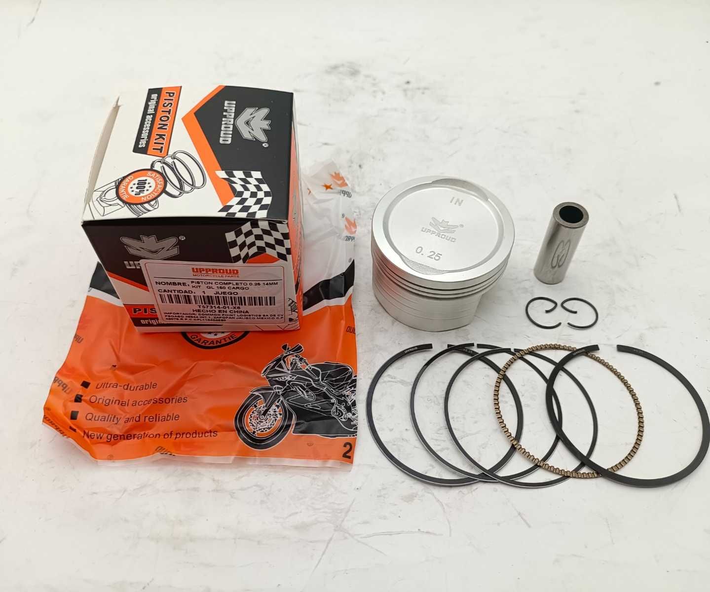 PISTON COMPLETO 0.25 14MM SET HONDA GL 150 CARGO