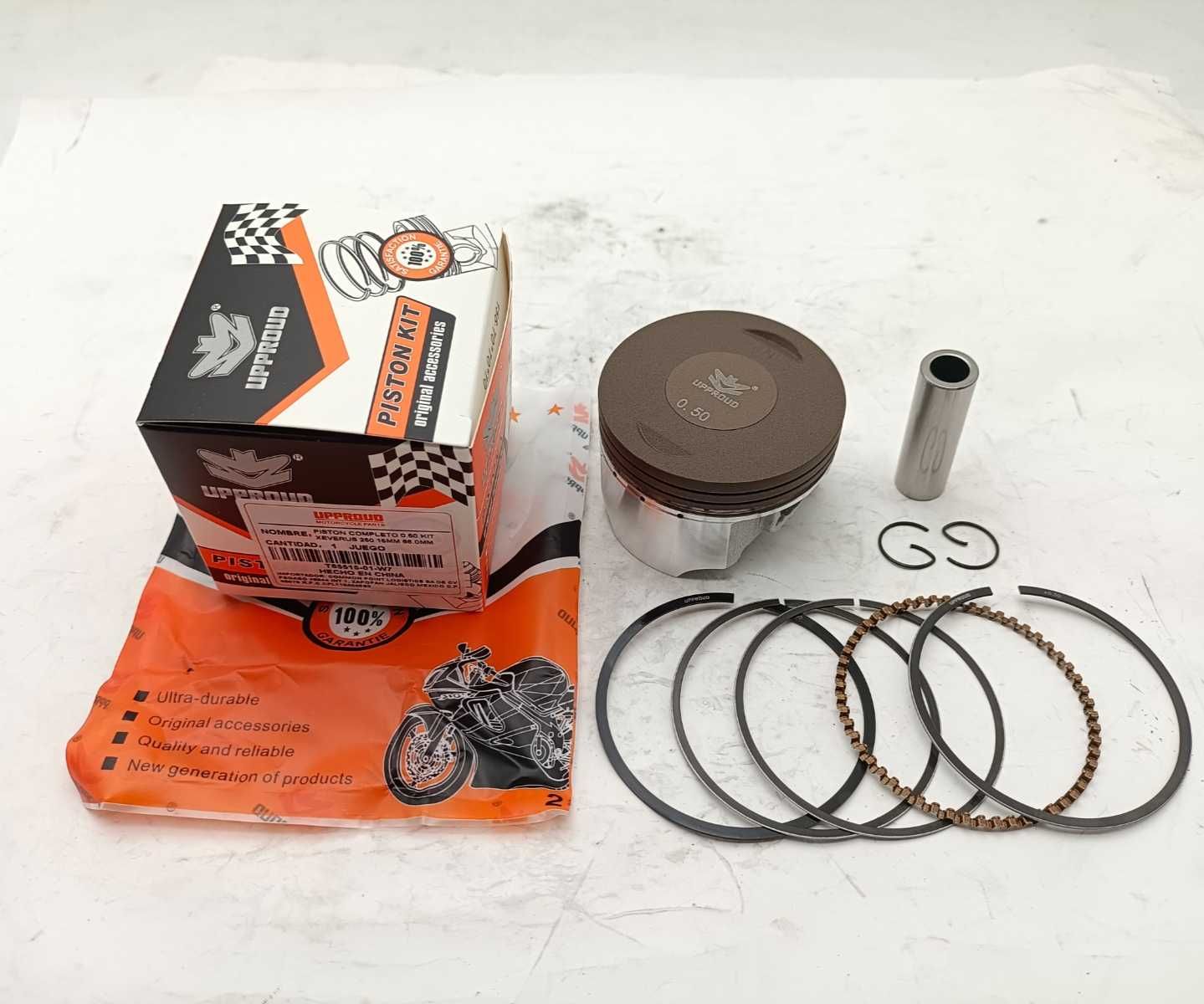 PISTON COMPLETO 0.50 SET VELOCI XEVERUS 250 15mm 66.0mm