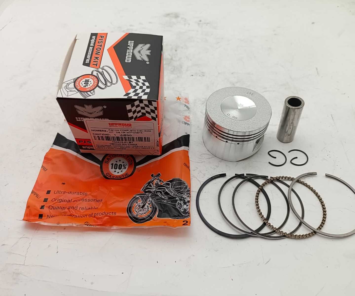 PISTON COMPLETO 0.50 15MM SET ITALIKA DS 125 MOTONETA